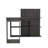 Writing Computer Desk, Five Open Shelves-1584559118