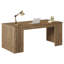 Bureau moderne de 63 pouces, bureau en bois