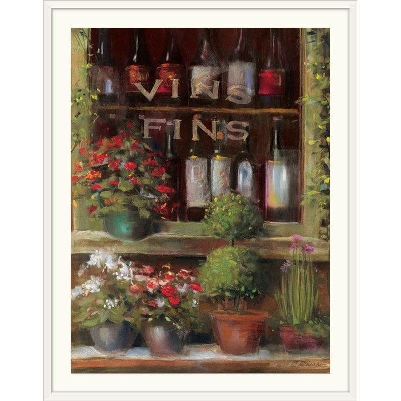«Wine and Hers I» par Carol Rowan, impression, H 36 po x l 27 po x P 1,5 po, Toile