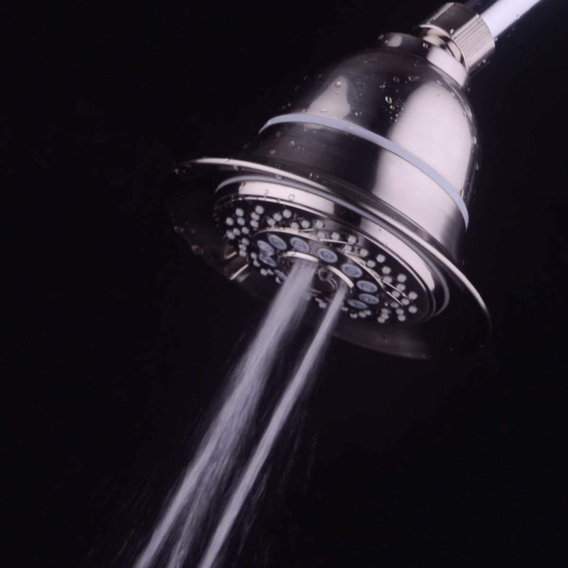 Pomme de douche multi-fonctions réglable, Nickel brossé