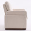 Boucle  Upholstered Accent Chair Wing Back Armchair With Solid Wood Base-922997328