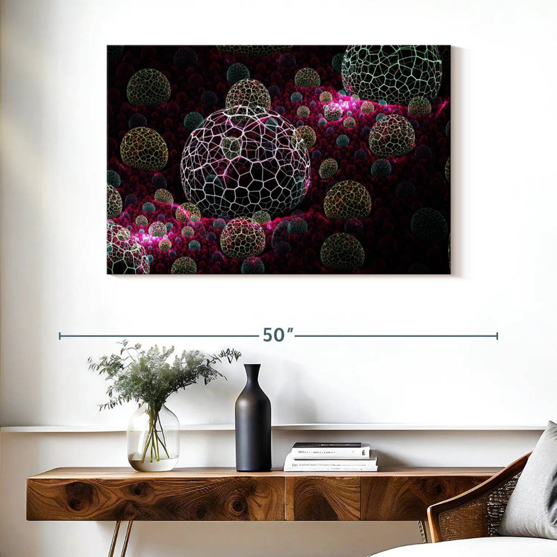 Avery Abstract Spheres, 26" H x 39" W