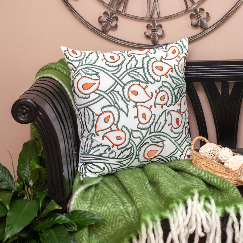 Parkland Collection Celeste White Throw Pillow
