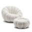 Mirielle Perse Teddy Boucle Swivel Accent Chair with Footstool-31917642