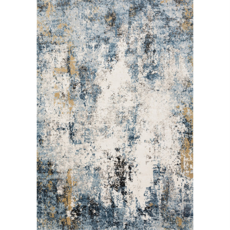 Rikard Abstract Indoor Rug, Rectangle 5'3" x 7'6"