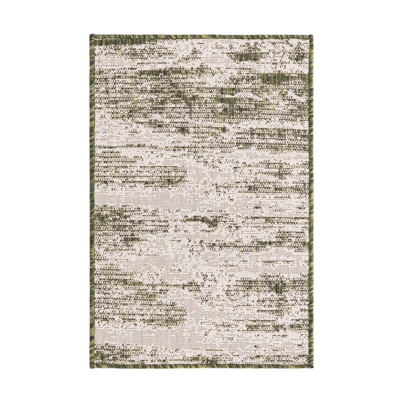 Green Cartago Indoor/Outdoor Modern Rug, Rectangle 2'2" x 3'