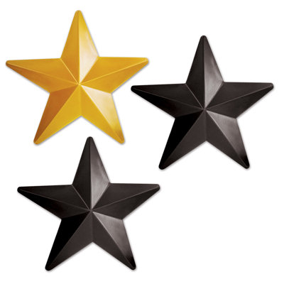 Étoiles en plastique - paquet de 12