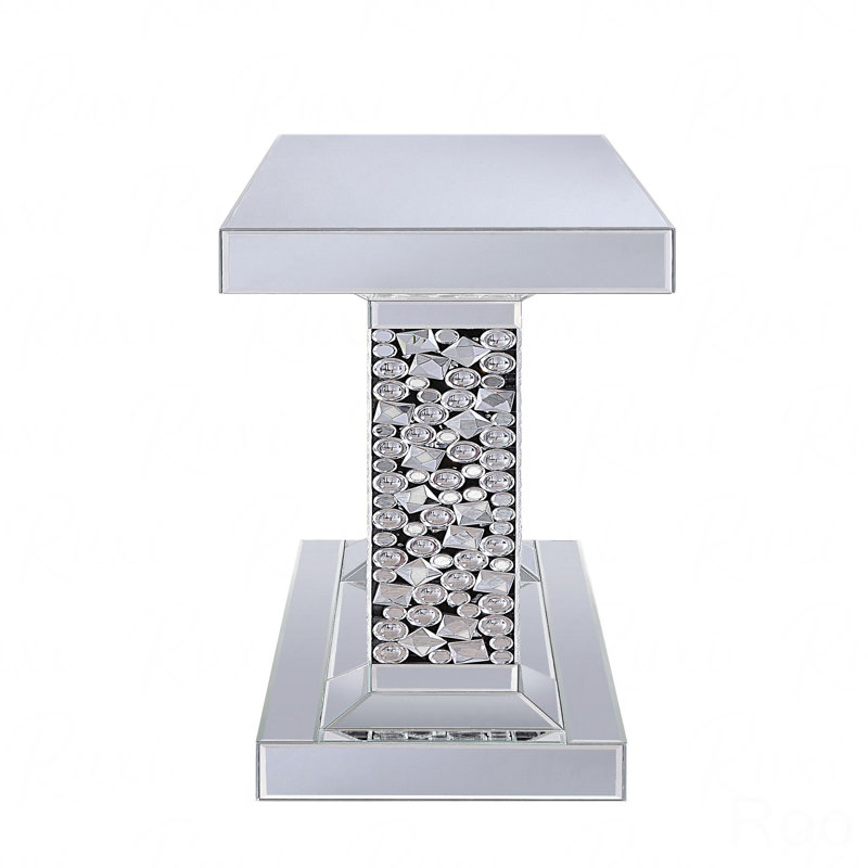 Console avec miroir et fausses pierres précieuses