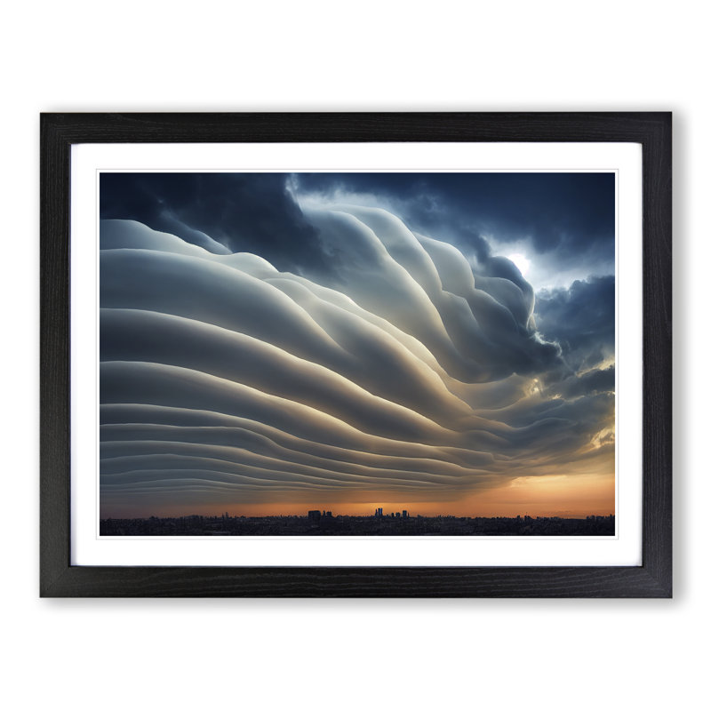 Stormy Sky Vol.3 - Framed Print, 46cm H x 64cm W x 2cm D, Black