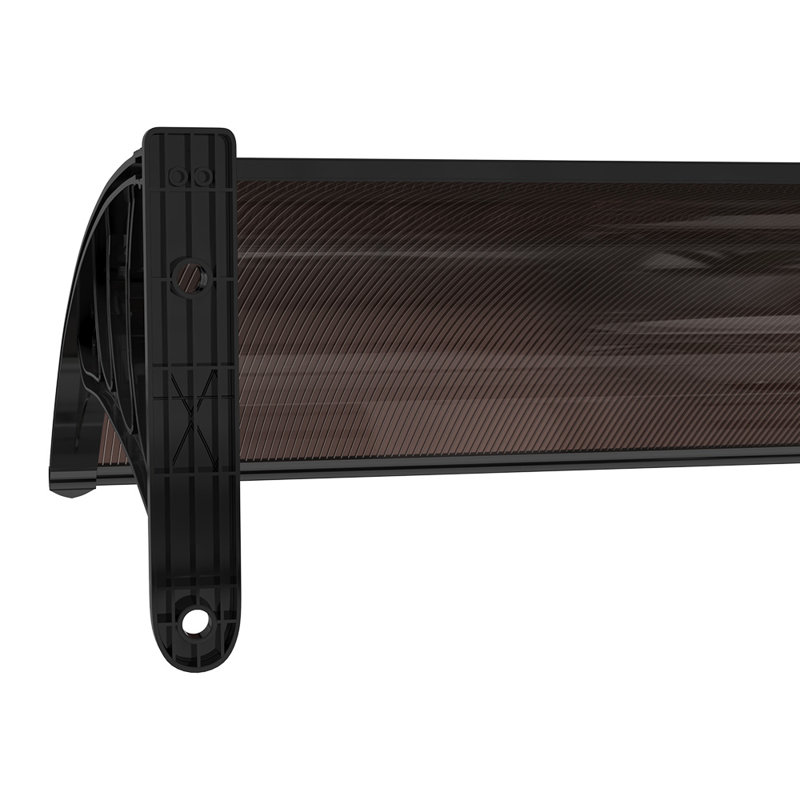 Dakota Fields 100cm D Plastic Cover Retractable Door / Window Awning, 28cm H x 120cm W x 100cm D