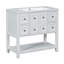 Meuble-lavabo de 36 po avec lavabo sous comptoir, ensemble de meuble-lavabo autoportant avec 4 tiroirs et portes à fermeture douce, armoire de rangement en bois massif (Identique à SW000123AAE)-115898821