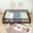 Queen Wooden Floor Bed With Guardrails
