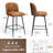 Swivel 26.8'' Faux Leather Counter Stool-106647196