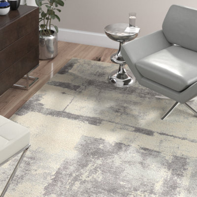 Tapis tissé à la machine gris Argonne