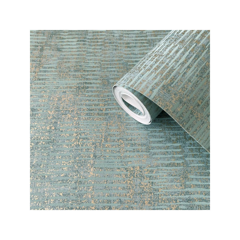 Elegance 10m x 53cm Glitter Wallpaper Roll, Light Green