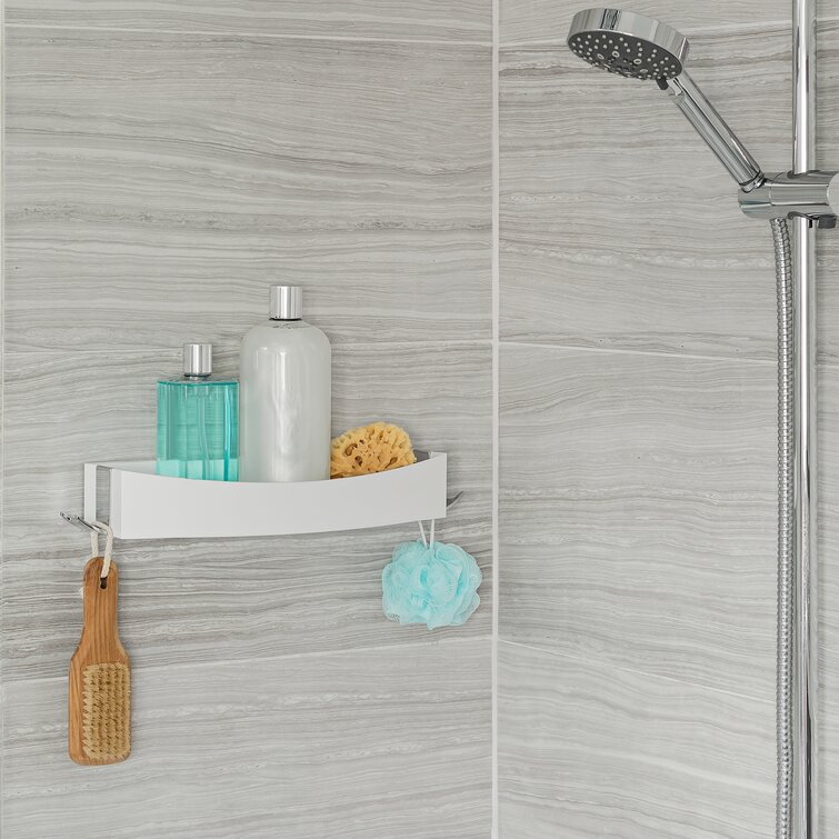 Rebrilliant Abram Adhesive Shower Shelf & Reviews