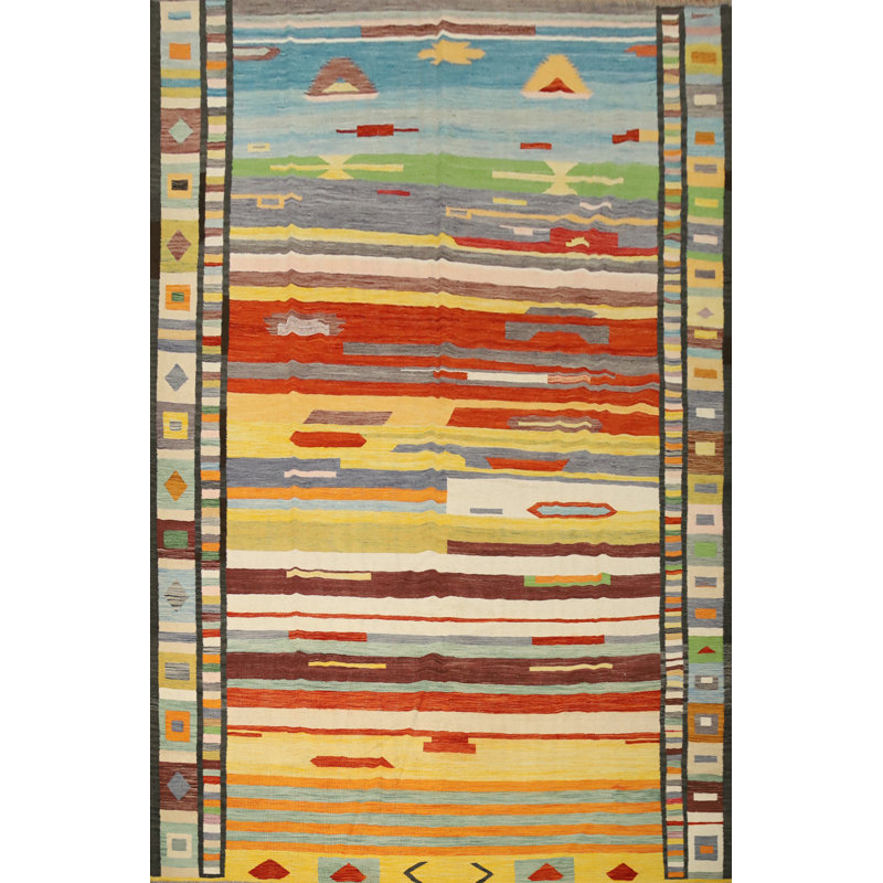 Tapis vibrant Kilim 10 x 13