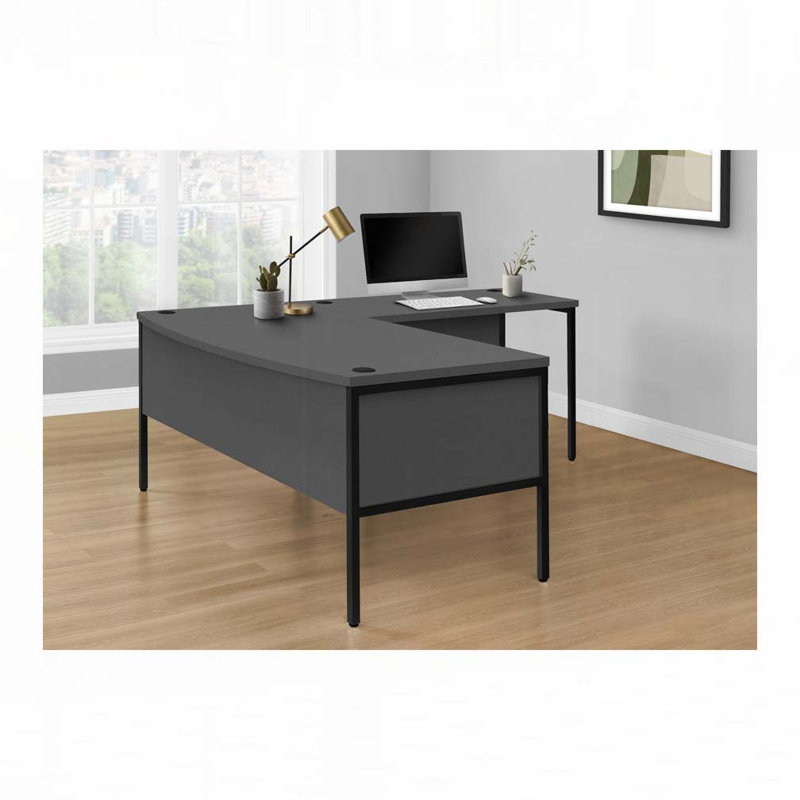 Bureau d'ordinateur pour la maison, Gris / Noir