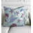 Embroidered Feather Reversible Throw Pillow