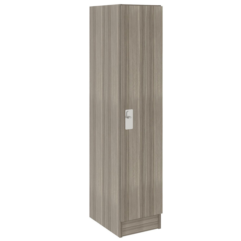 Armoire de vestibule de classe simple à un compartiment avec porte, Orme ombré