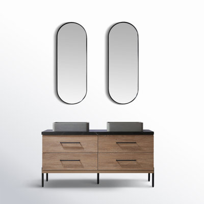 Carlon 60'' Double Bathroom Vanity with Vanity