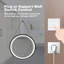 Miroir de salle de bain pour salle de bain avec fond de panier, cadre en alliage d'aluminium noir, luminosité élevée, tactile à intensité variable, contrôle de l'interrupteur mural, anti-buée, CRI 95 réglable 3000K-4500K-6000K, étanche IP54-308246376
