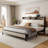 Naumann Upholstered Bookcase Storage Bed-930087538-932650335