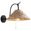 1 - Light Boho Handwoven Wall Sconce With Pull Chain
