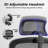 Ergonomic Breathable Mesh Office Chair with Adjustable Headrest and Lumber support-770949487