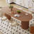 Brown Oval Solid Wood Dining Tables-611045379