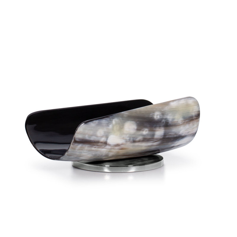 Tusk Dark Soap Dish - Nickel, Ebony