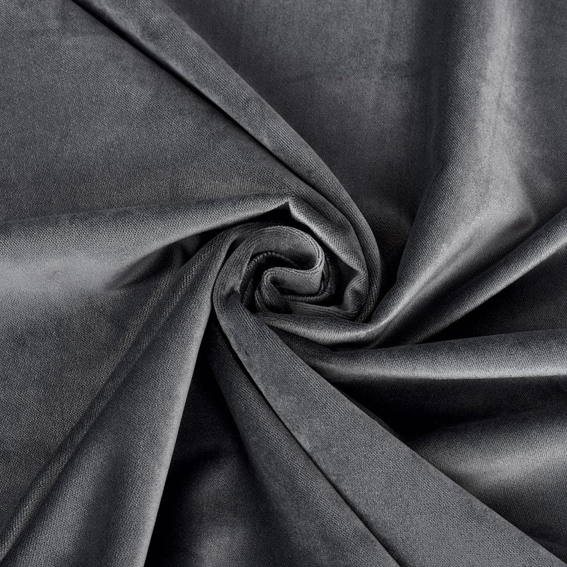 Luxury Matte Velvet Round Tablecloth, 66 Silver