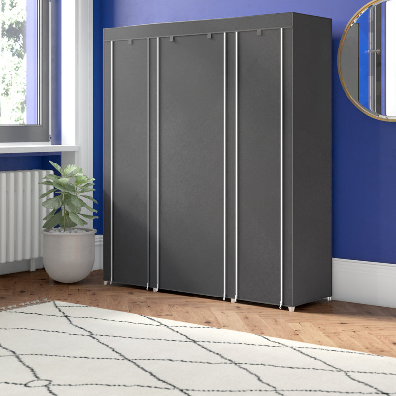Mccaskill 150cm Portable Wardrobe, Grey