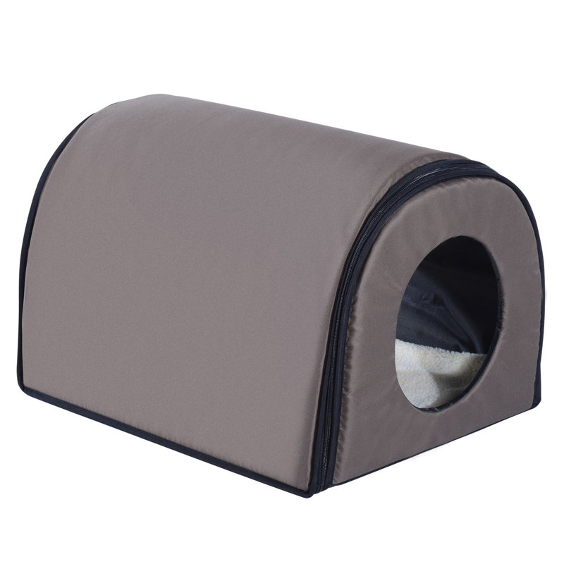 Enprise Faux Fur Pet Bed, Brown