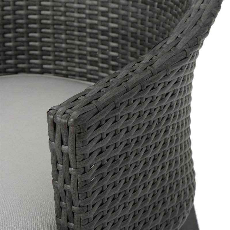 HILLHURST CHAIR - GREY MP2 (ensemble de 2), Gray Cushion/Gray Frame