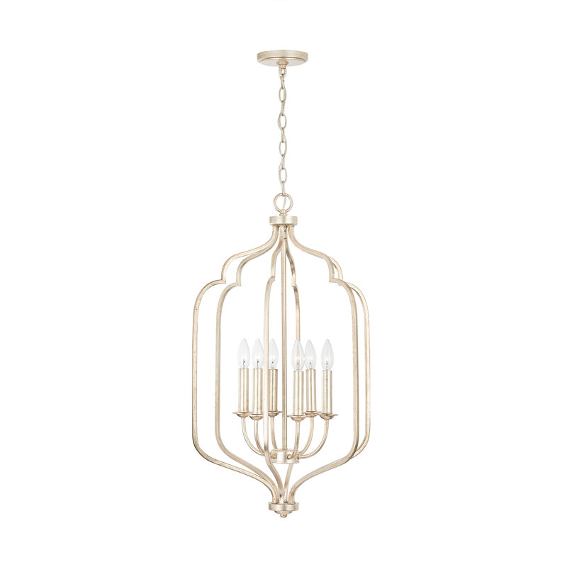 Bathild 6 - Light Dimmable Geometric Chandelier