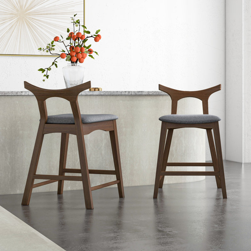 Tabouret de comptoir rembourré Anastasi