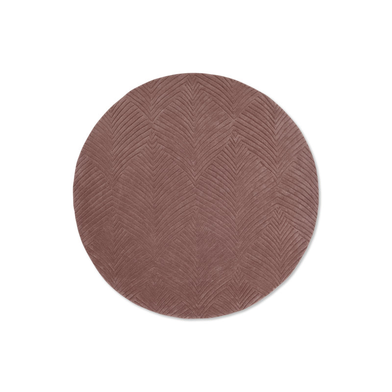 Folia Mink Area Rug, Round 6'7"