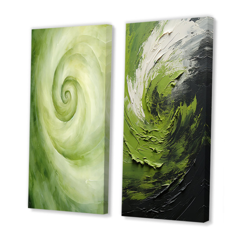Flovilla - Ensemble de 2 reproductions d'art sur toile, Toile tendue, H 28 po x l 25 po