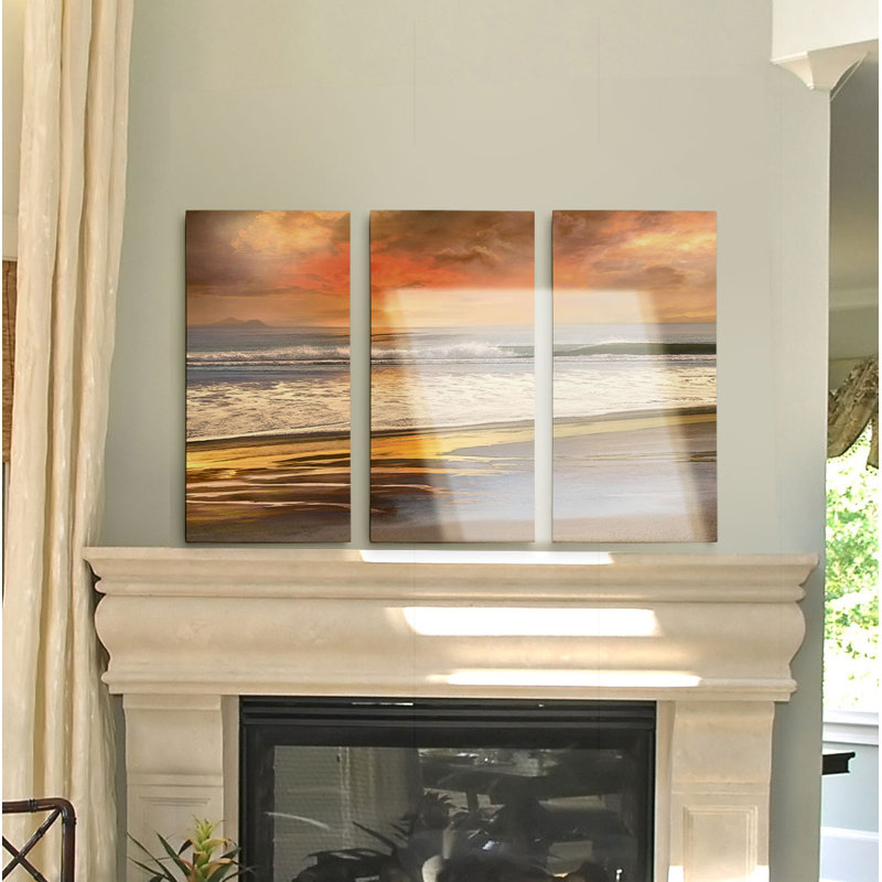 " Days End " 3 - Pieces, 24" H x 48" W x 1.5" D