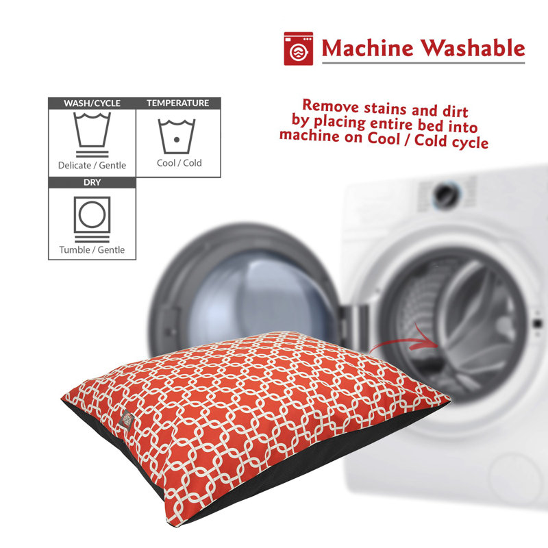 Coussin Super Value, Rouge, Grand (l 46 po x P 35 po x H 7 po)