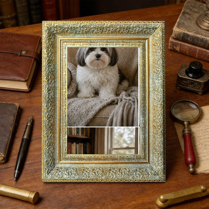 Cadre photo décoratif 3 pièces or antique pour photos 5 po x 7 po, Antique Gold, 3, 5" W x 7" H