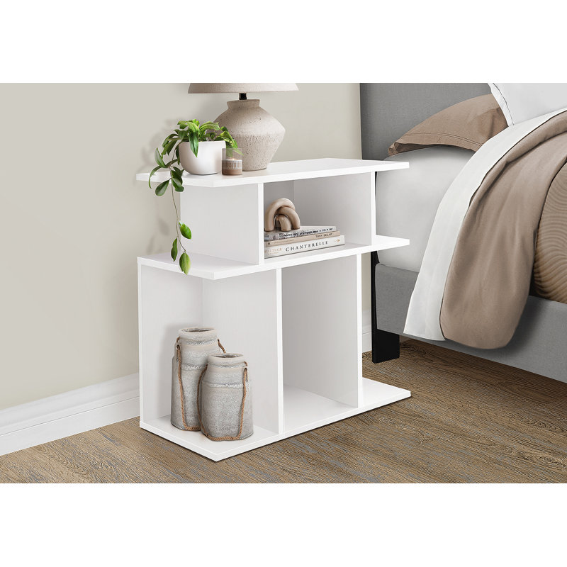Table d'appoint polyvalente pour le côté, l'extrémité, la table de chevet, l'emplacement de la lampe dans le salon et la chambre à coucher, design contemporain et moderne