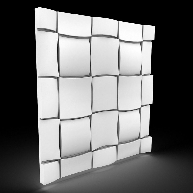 Panneaux muraux 3D sans soudure 23,5 po x 23,5 po Rubik