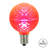 Vickerman G50 LED Pink Faceted Replacement Bulb, E17/C9 Nickel Base .45 Watts, Dimmable, 10 Bulbs Per Pack