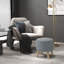 Repose-pieds rond avec repose-pieds HOMcom