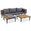 Ensemble de meubles de patio de luxe avec coussins amovibles et table basse-1789308858