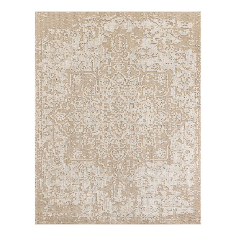 Indoor/Outdoor Traditional Area Rug, Rectangle 7'10" x 10'