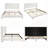 King Size High Headboard Upholstered Platform Bed