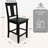 Hadley Solid Wood Counter Height Barstools In Black Finish, Set of 2-1048992318